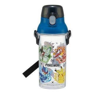 【小禮堂】Skater 寶可夢 兒童直飲透明水壺 480ml PSB5TRC 藍黑蓋款(平輸品)