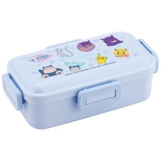 【小禮堂】Skater 寶可夢 塑膠四扣便當盒 530ml PFLB6AG 藍大頭款(平輸品)