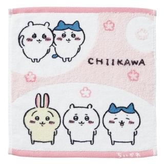 【小禮堂】吉伊卡哇 棉質方巾 25x25cm 粉集合款(平輸品)