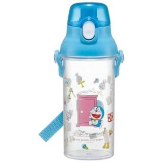 【小禮堂】Skater 哆啦A夢 兒童直飲彈蓋透明水壺 480ml PSB5TRC 藍任意門款(平輸品)