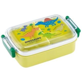 【小禮堂】Skater 恐龍 透明雙扣便當盒 450ml RBF3ANAG 綠集合款(平輸品)