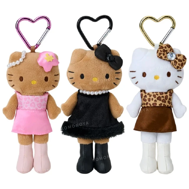 小禮堂 飛天小女警 絨毛玩偶吊飾 愛心扣環款 花花 泡泡(平