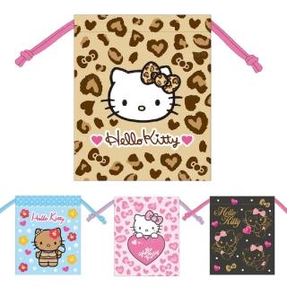 【小禮堂】Sanrio 三麗鷗 Hello Kitty 尼龍束口袋 澀谷辣妹(平輸品)