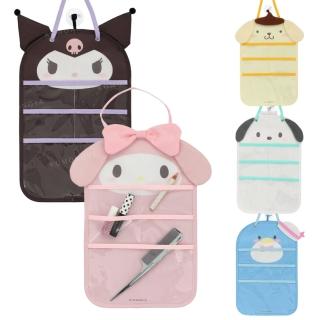 【小禮堂】Sanrio 三麗鷗 尼龍造型壁掛收納袋 大臉款 美樂蒂 酷洛米 帕恰狗(平輸品)