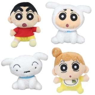 【小禮堂】蠟筆小新 絨毛玩偶娃娃 經典款 小新 小白 小葵(平輸品)