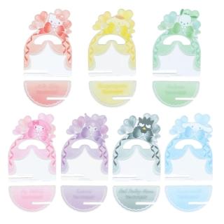 【小禮堂】Sanrio 三麗鷗 壓克力造型徽章展示架 愛心緞帶 偶像應援 Kitty 帕恰狗(平輸品)