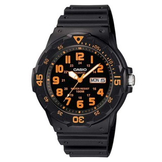 【CASIO 卡西歐】MRW-200H-4B 潛水風格 防水100米指標錶(運動 當兵 學生 錶徑約4.46公分)
