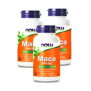 【NOW健而婷】MACA瑪卡-100顆/瓶(3瓶組)