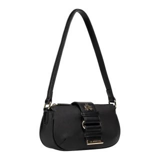 【LA MARTINA】交換禮物 義大利原裝進口 限量2折 頂級時尚金標皮革肩背包 1300T 全新專櫃展示品