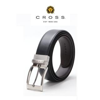 【CROSS】臺灣總經銷 限量2折 頂級小牛皮皮革男用皮帶 全新專櫃展示品(送禮盒提袋 送禮/交換禮物/現貨)