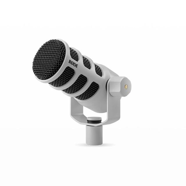 【RODE】PODMIC 廣播級動圈式麥克風 白色│可搭Caster Pro 直播用(正成公司貨)