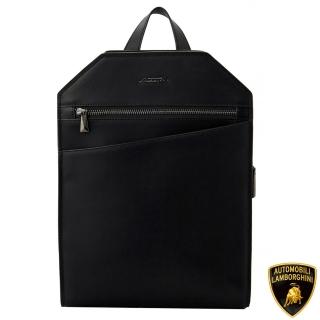 【Automobili Lamborghini】藍寶堅尼 限量2折 義大利頂級小牛皮後揹包 全新專櫃展示品