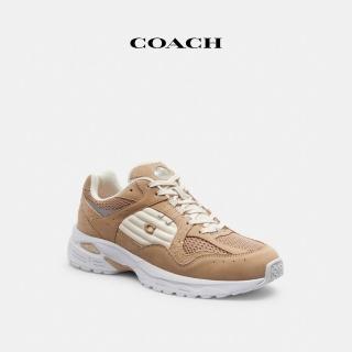 【COACH】蔻馳官方直營 C301女款運動鞋-灰褐色(CP941)