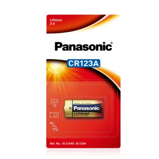 【Panasonic 國際牌】CR123A 一次性3V鋰電池-2顆入 公司貨(相容 K123LA/EL123AP/DL123A)