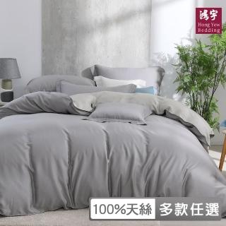 【HongYew 鴻宇】60支100%天絲 薄被套-多款任選(雙人特大8x7)