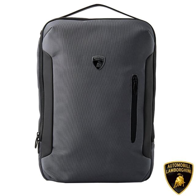 【Automobili Lamborghini】母親節禮物 藍寶堅尼 限量2折 義大利頂級皮革後背包 LBZA00375T 全新專櫃展示品