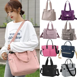【MoonDy】交換禮物 包包 尼龍包包 防水包包 尼龍托特包 女生包包 手提包 肩背包 側背包 百搭包包  