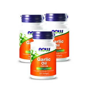 【NOW健而婷】加倍濃縮大蒜精華-100顆/瓶(3瓶組)