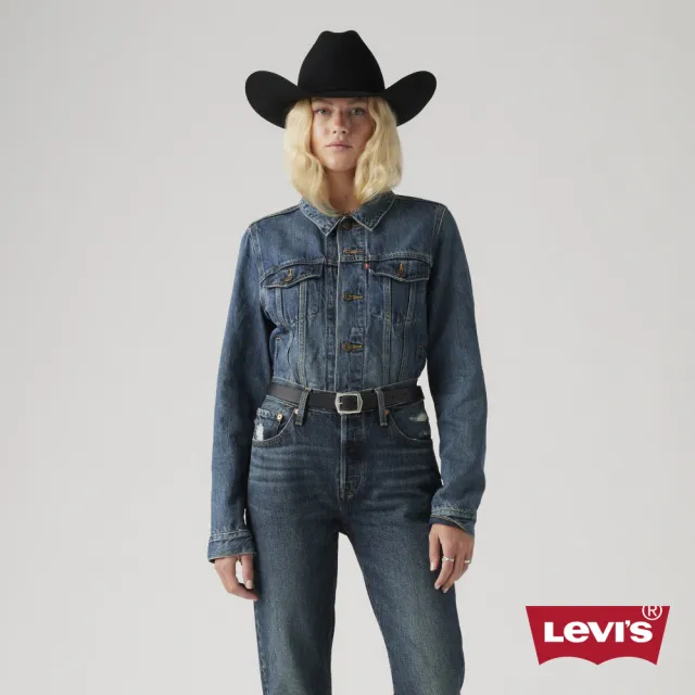 【LEVIS】女款 牛仔外套/Original經典修身版型/精工深藍染水洗/天絲棉 熱賣單品