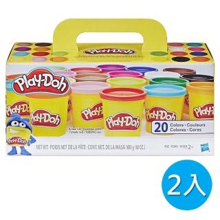【PLAYDOH 培樂多】繽紛20色黏土組 A7924(2入組)