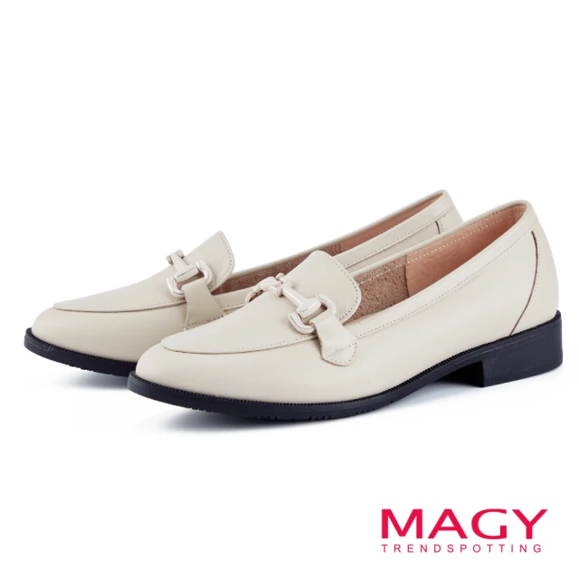 TAS 鑽飾馬銜釦真皮厚底樂福鞋(黑色)優惠推薦