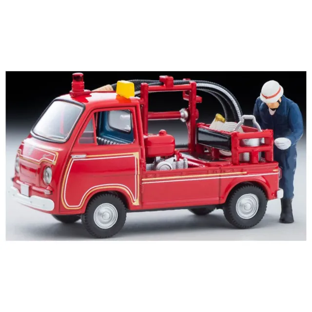 【TOMICA】TOMYTEC LV-68c Subaru Sambar Pump Fire Truck 附人偶(模型車)