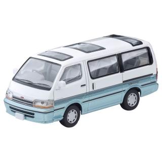 【TOMICA】TOMYTEC LV-N208d HIACE Super Custom 白/天空藍 in 90s(模型車)