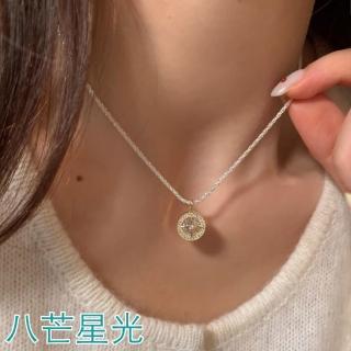 【HaNA 梨花】韓國東大門現貨採購．S925銀波光粼粼星光項鍊鎖骨鍊 現+預(現+預)