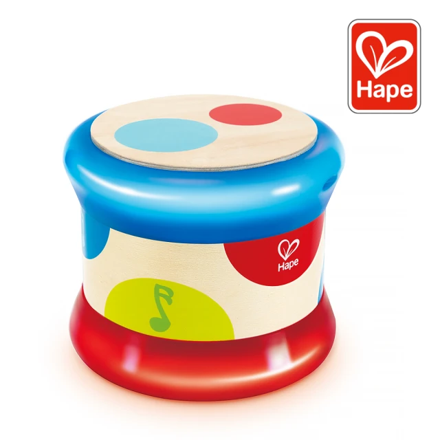 【德國Hape】滾滾樂電子音樂鼓(木製玩具/木頭玩具/彌月禮/生日禮)