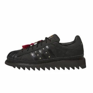 【adidas 愛迪達】CLOT x Adidas Superstar 2025蛇年春節 陳冠希 黑絲綢 麂皮 蛇年限定 男鞋 女鞋 JR5114