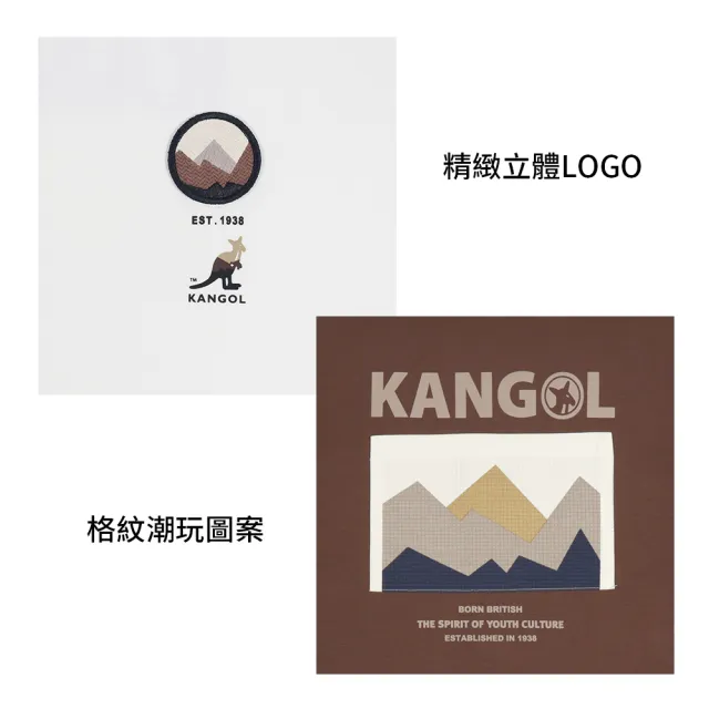 【KANGOL】袋鼠  山系圖騰短T 65251009