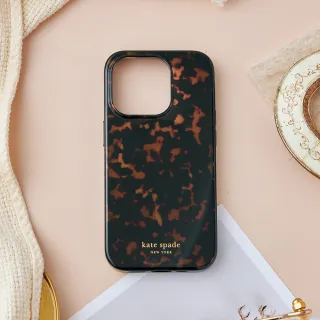 【KATE SPADE】iPhone 16 系列 MagSafe 精品手機殼 華麗玳瑁(磁吸)