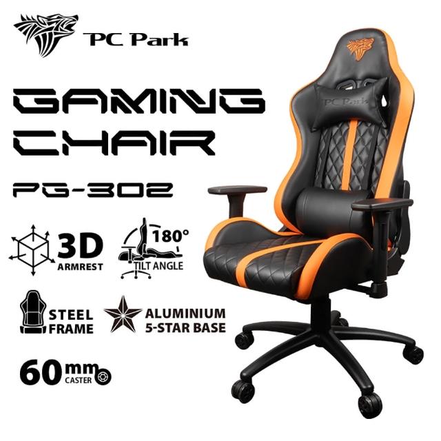 【PC Park】PG-302 電競椅 人體工學椅 本島免費宅配不組裝 電腦椅(電競椅)