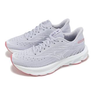 【MIZUNO 美津濃】慢跑鞋 Wave Skyrise 6 女鞋 紫 白 高回彈 緩衝 運動鞋 美津濃(J1GD2509-26)