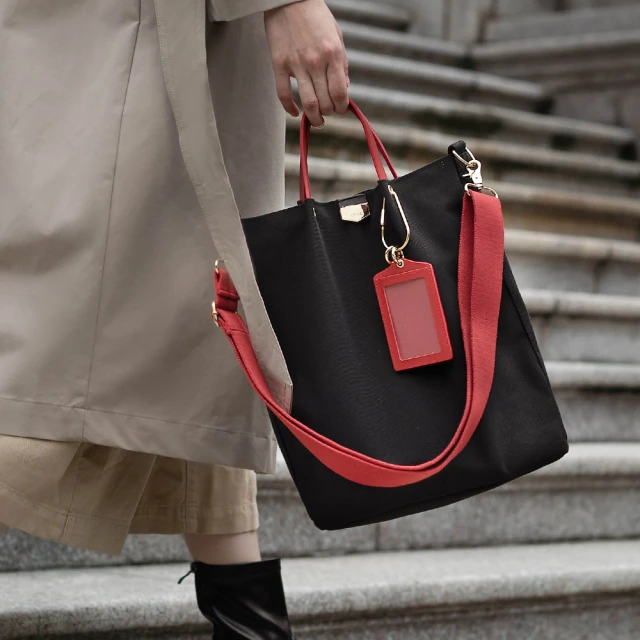 小禮堂 Sanrio 三麗鷗 燈芯絨托特包 坐姿姓名款 Ki