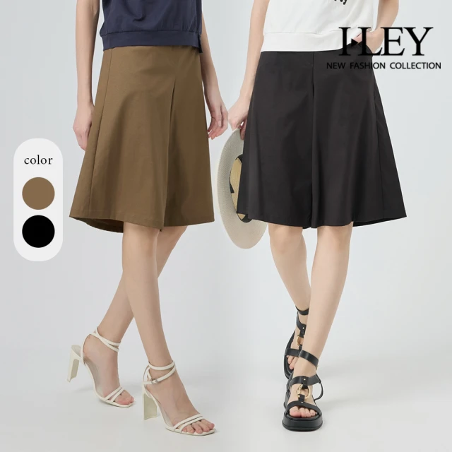 MOSS CLUB 中長版直筒休閒寬褲(黑 卡/魅力商品)品