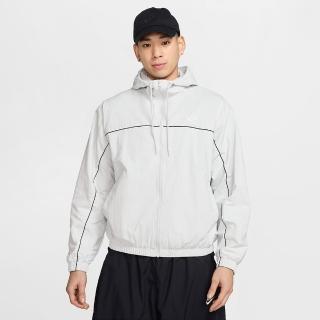 【NIKE 耐吉】外套 男 運動連帽外套 AS M NK CLUB ATHLETE HD JACKET 白 HJ2013-025(3S4308)