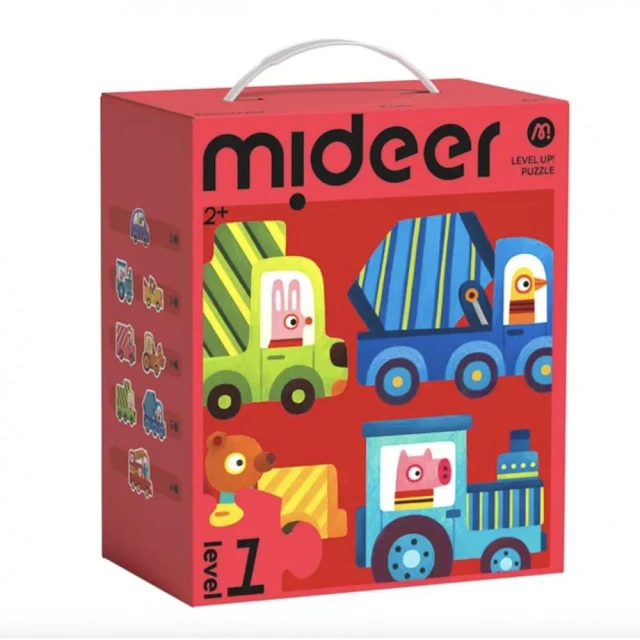 MiDeer 進階式拼圖-汽車大隊（LEVEL1）