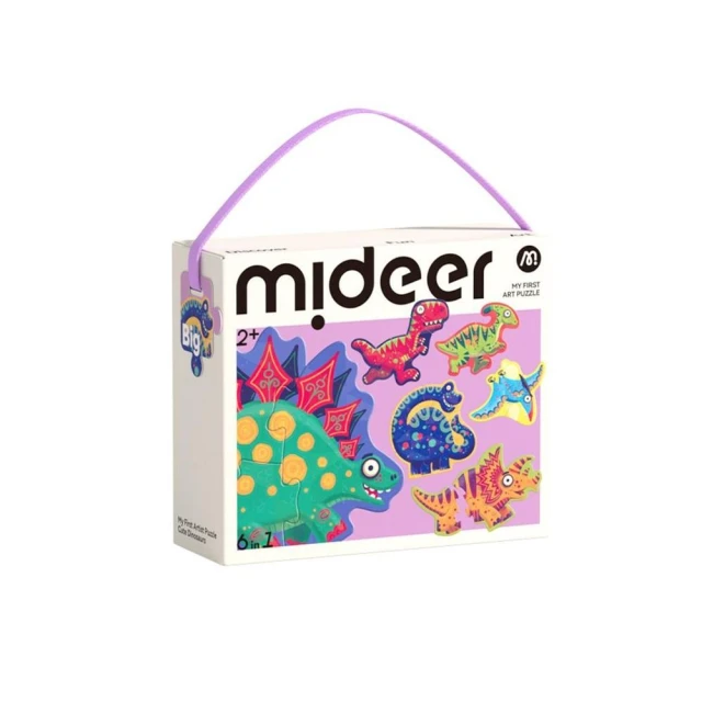 MiDeer 六合一拼圖-恐龍