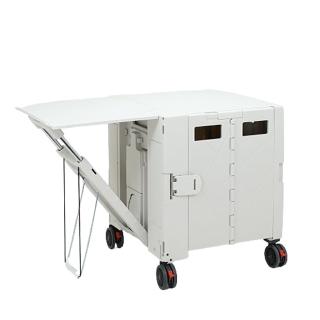 【青禾坊】福利品-特仕餐桌版拉拉車-四輪款(購物車/手推車/手拉車/折疊購物車)
