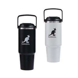 【KANGOL】袋鼠 保溫提把吸管杯 65258860