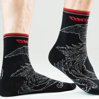 【BLUE WAY】男裝 女裝 和藝術金烏鳥 長筒襪-鬼洗