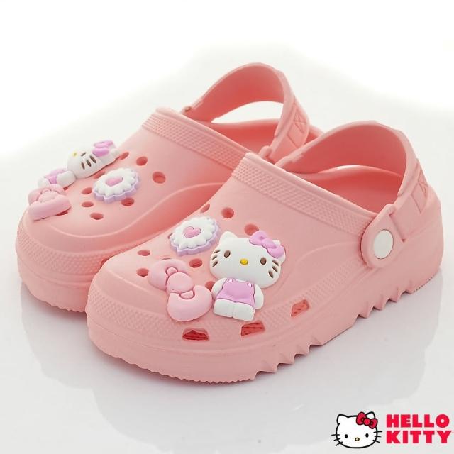 【HELLO KITTY】護趾洞洞涼鞋(824722粉)