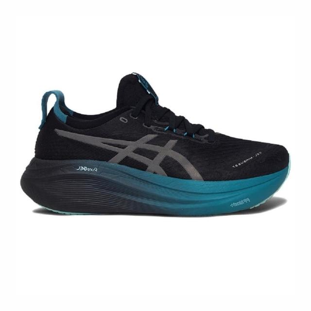 【asics 亞瑟士】Gel-nimbus 27 Lite-show Cn 男 慢跑鞋 夜光 黑 藍(1011C093-001)