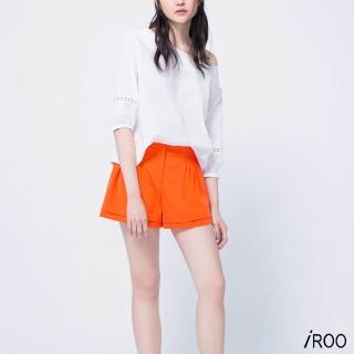 【iROO】橘色變化款短褲