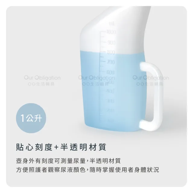 【OO生活輔具】男用尿壺+尿壺刷(『加長』10cm開口)