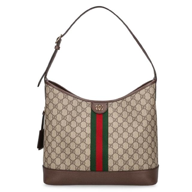 【GUCCI 古馳】781392 2024新款經典ophidia系列GG Supreme帆布單肩托特包(棕色)