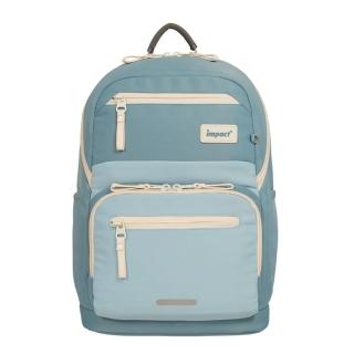 【IMPACT 怡寶】莫蘭迪系列成長型護脊書包-寧靜藍 IM00305GB（速）(130CM以上孩童適用)