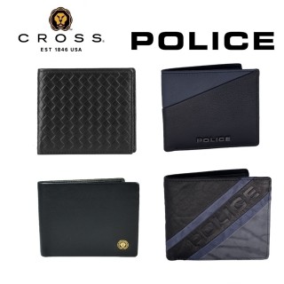 【CROSS】X POLICE 臺灣總經銷 限量2折起 頂級小牛皮男用短夾 全新專櫃展示品(送名牌小牛皮皮帶)