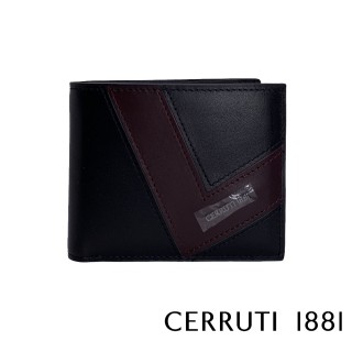 【Cerruti 1881】限量2折 義大利原裝進口 頂級小牛皮8卡短夾皮夾 5095M 全新專櫃展示品(送禮盒提袋)